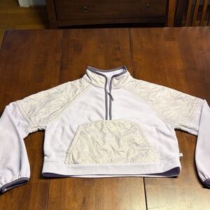Athleta Girl 3/4 zip Jacket in Light Purple